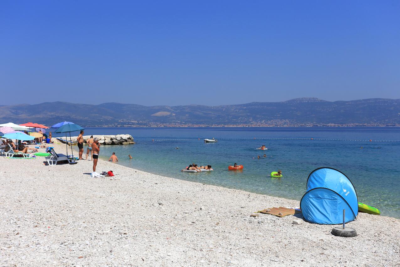 La spiaggia più vicina - Appartamenti accanto al mare per famiglie Slatine, Bua - Čiovo