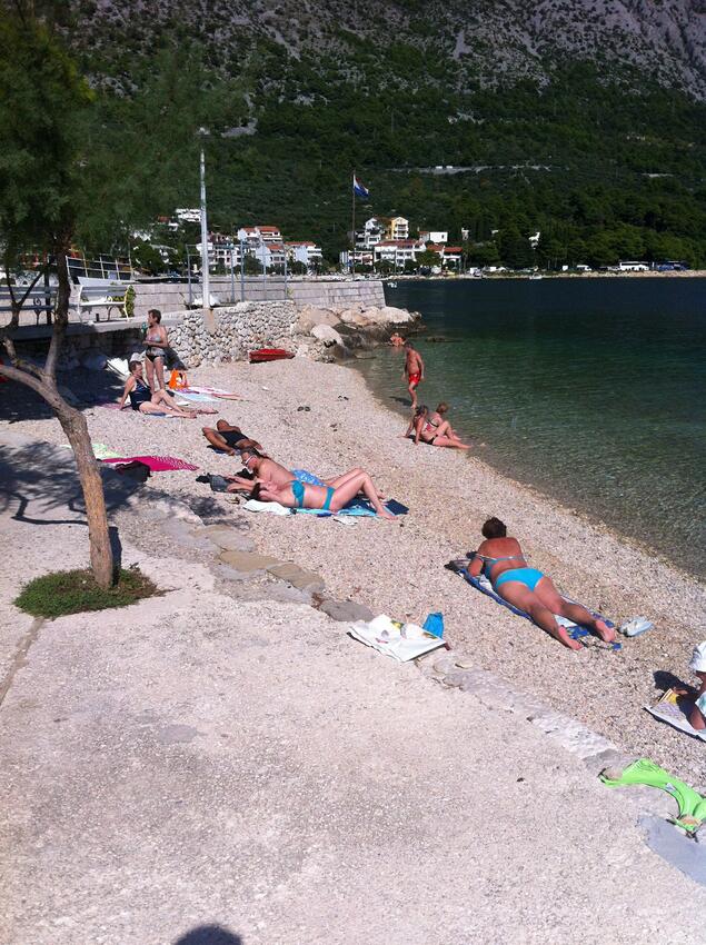 Nächster Strand - Ferienwohnungen am Meer Igrane, Makarska