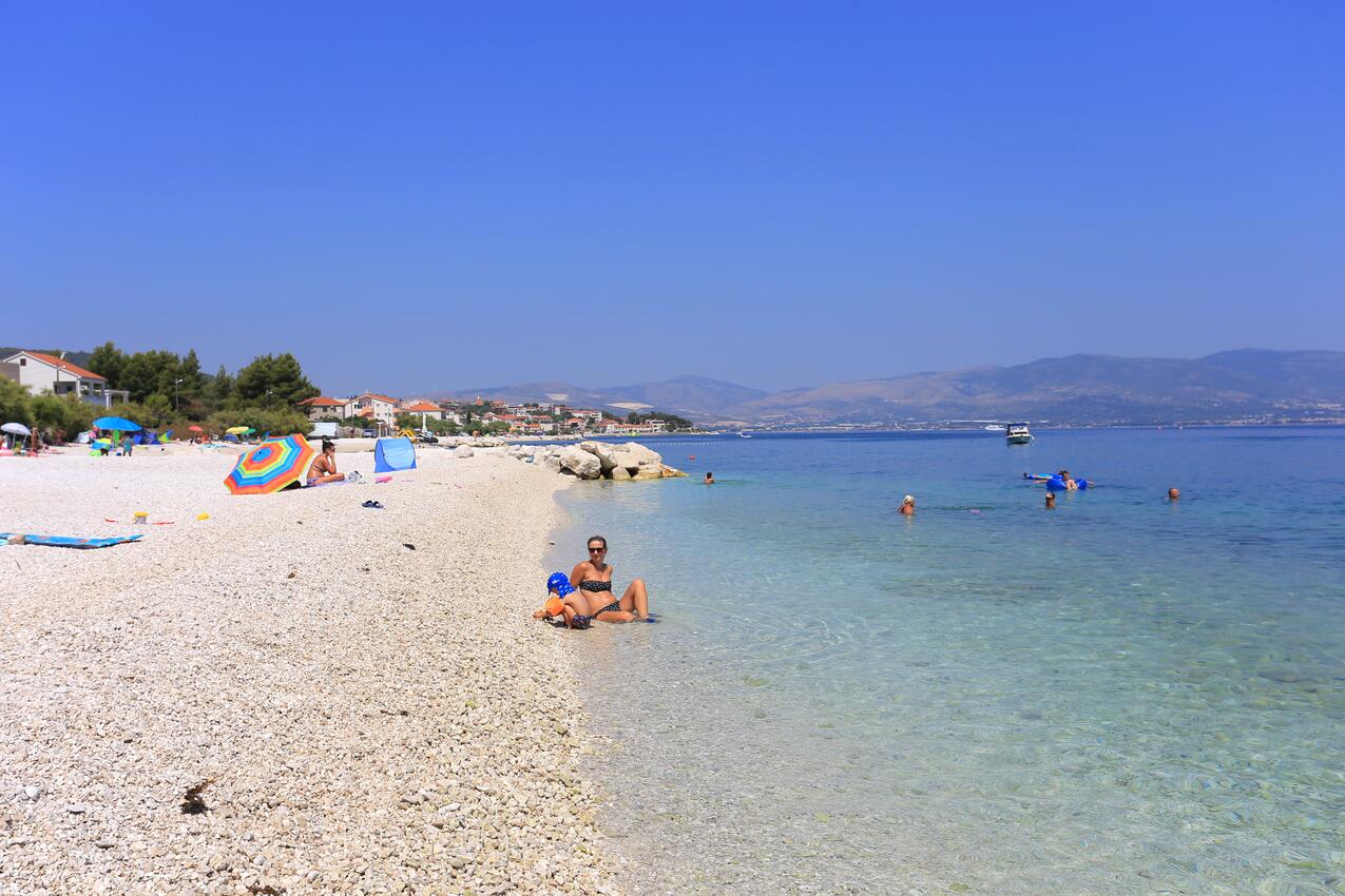 Nearest beach - Apartments by the sea Slatine, Čiovo