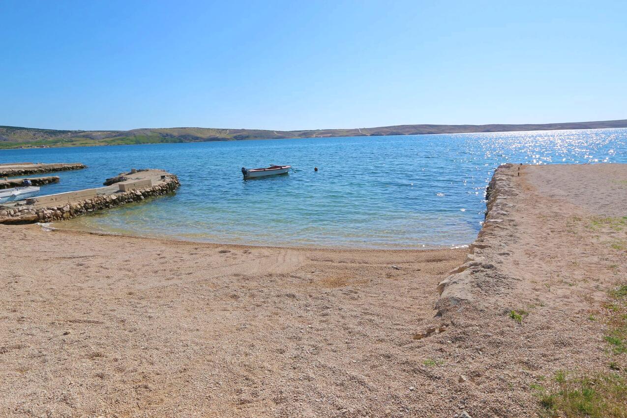 Najbliža plaža - Apartmani uz more Kustići, Pag