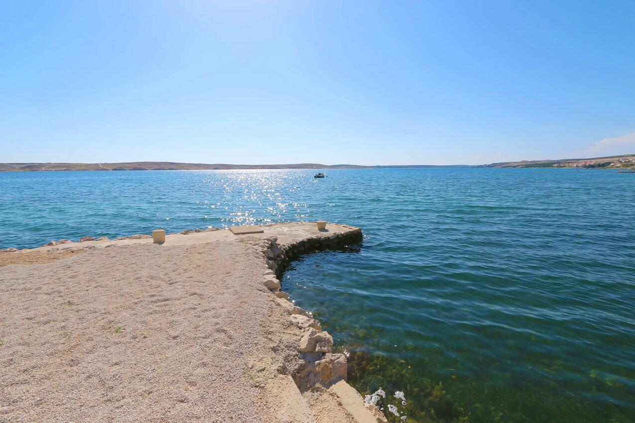 Najbliža plaža - Apartmani uz more Kustići, Pag