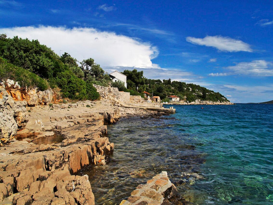 La spiaggia più vicina - Casa accanto al mare con piscina per famiglia Baia Ladin - Lanđin, Pasman