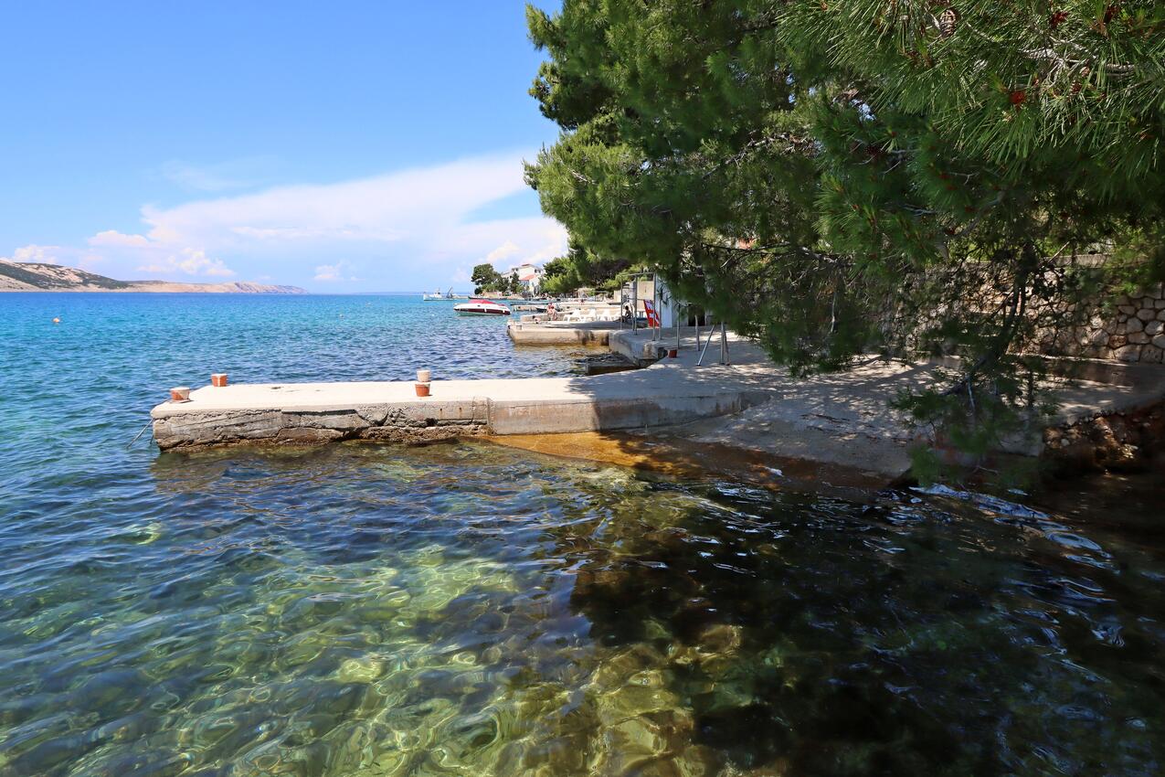 Najbliža plaža - Apartmani uz more Stara Novalja, Pag
