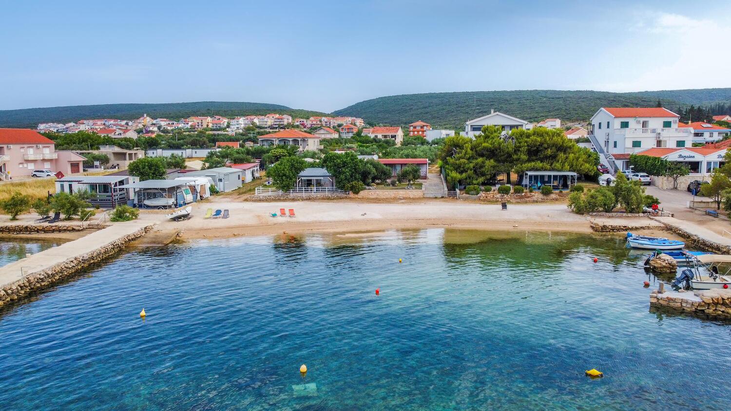 Nächster Strand - Ferienwohnungen am Meer Sveti Petar, Biograd