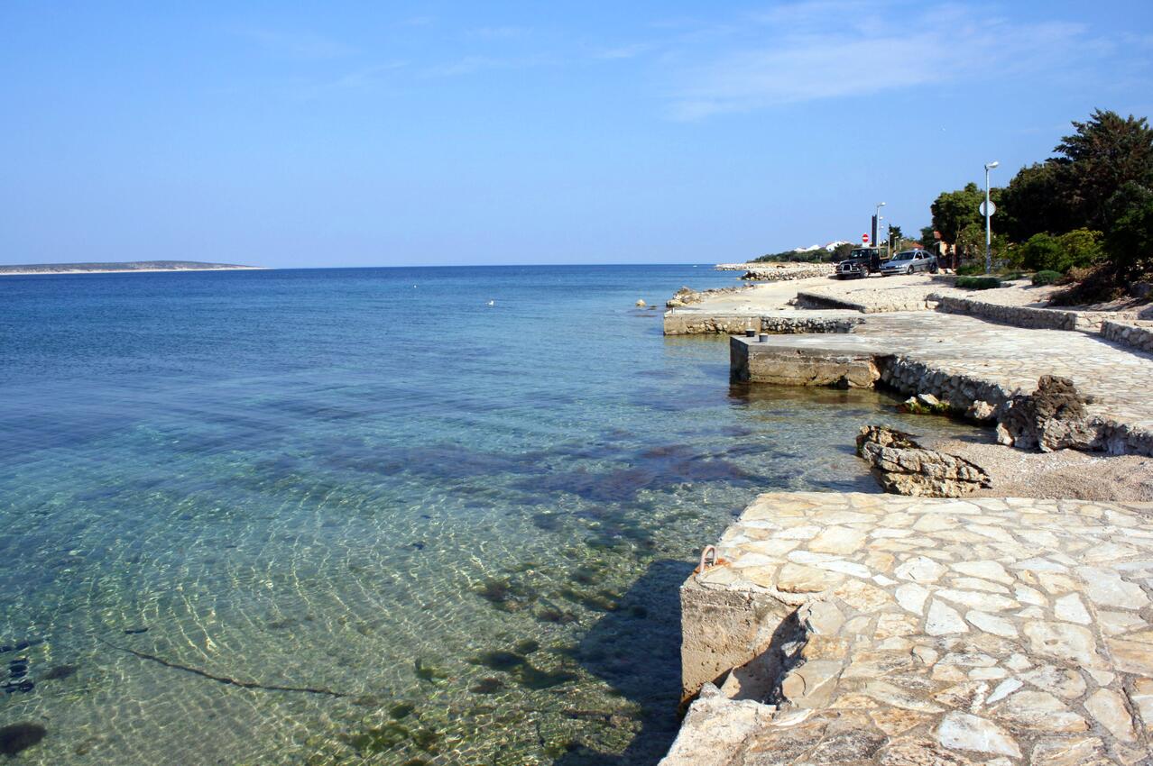 La spiaggia più vicina - Casa vacanze accanto al mare Mandre, Pago - Pag