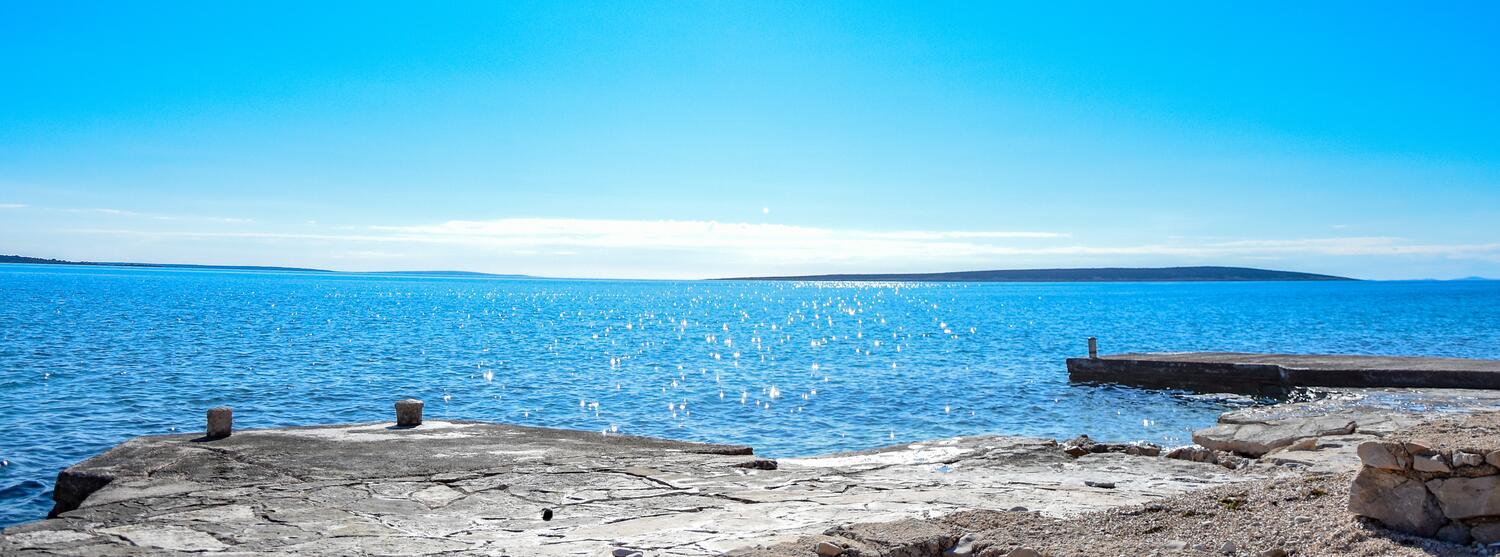 La spiaggia più vicina - Casa vacanze accanto al mare Mandre, Pago - Pag
