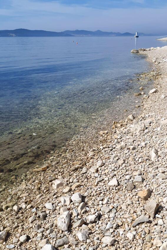 Nejbližší pláž - Rodinné apartmány u moře Sukošan, Zadar