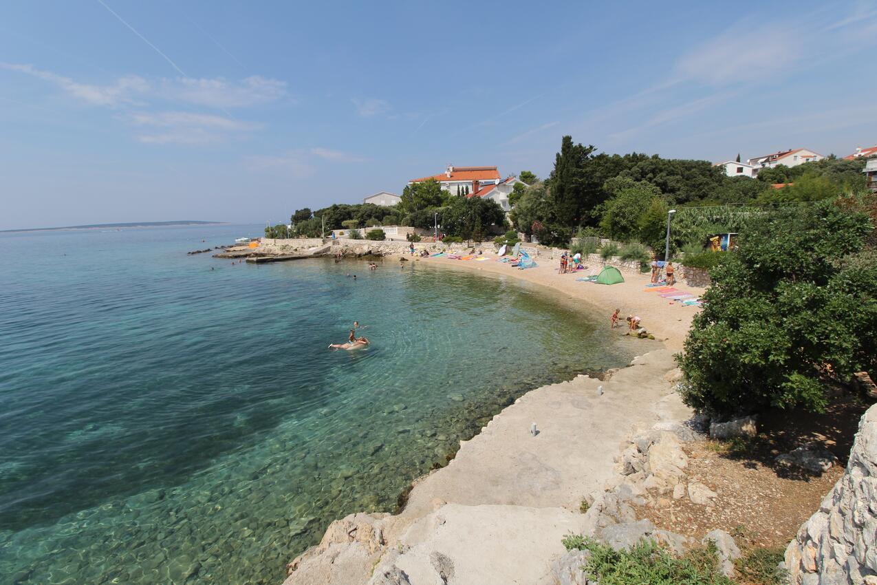 Nejbližší pláž - Apartmány s parkovištěm Mandre, Pag