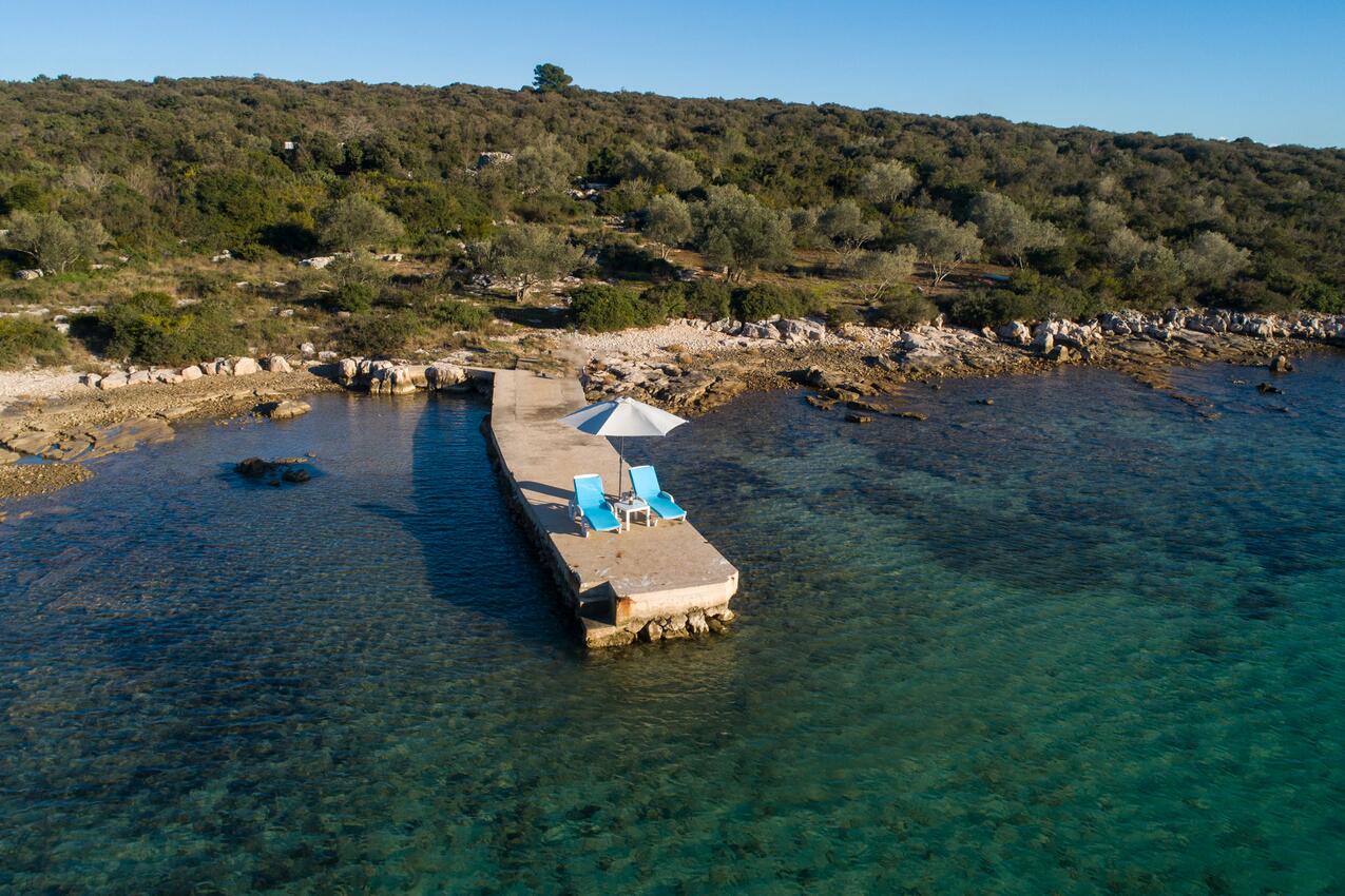 La spiaggia più vicina - Casa dei pescatori accanto al mare Baia Sant'Andrea (Babac) - Babac, Pasman