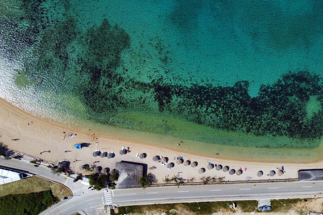 Nächster Strand - Ferienwohnungen mit Pool für Familien Novalja, Pag