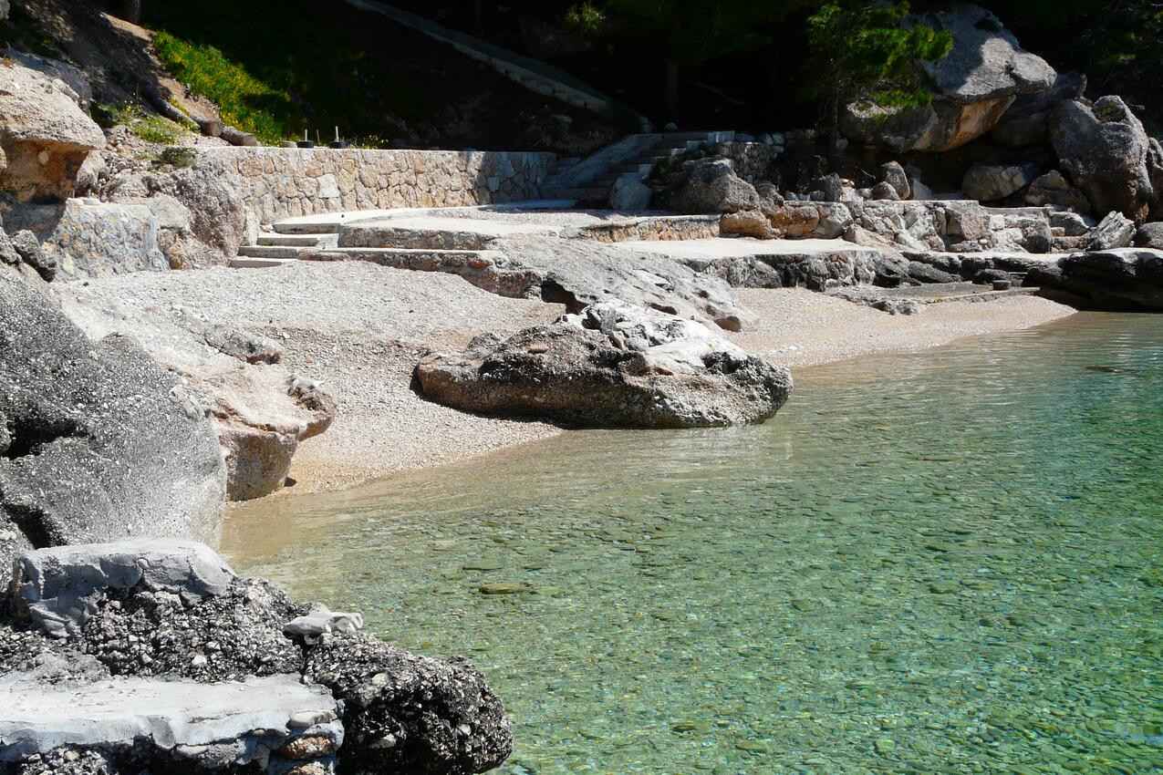 Nejbližší pláž - Apartmány u moře Mimice, Omiš