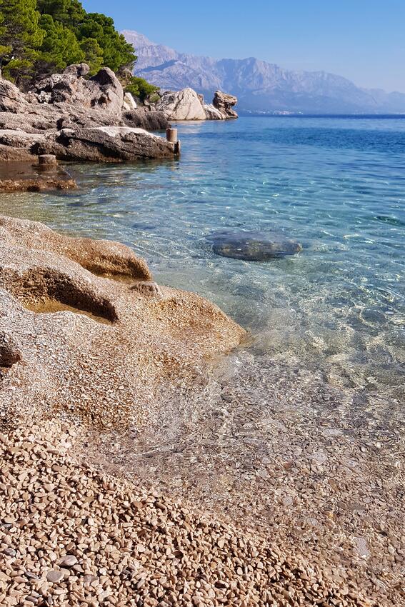 Nejbližší pláž - Apartmány u moře Mimice, Omiš
