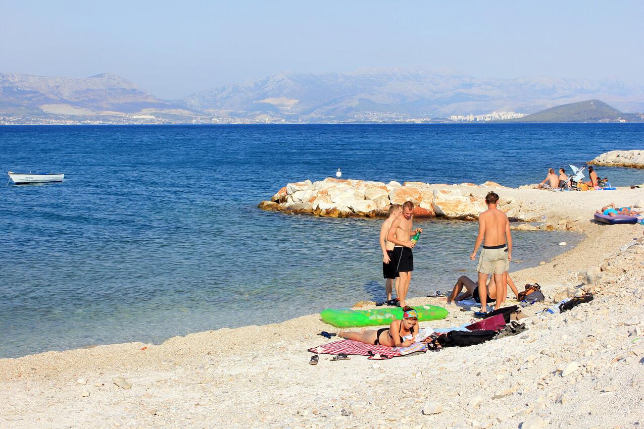 La spiaggia più vicina - Appartamenti accanto al mare Arbanija, Bua - Čiovo