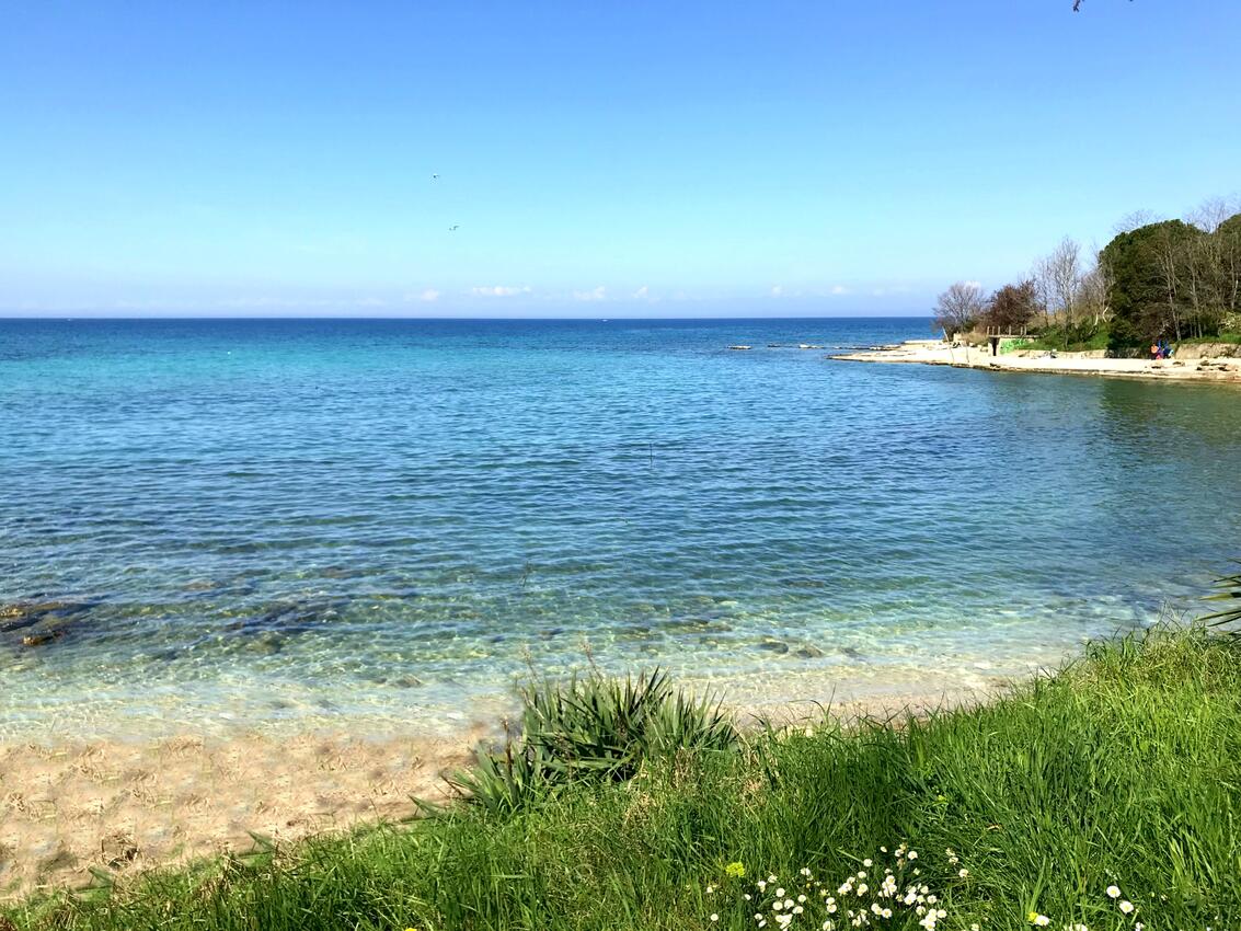 Najbliža plaža - Apartmani s parkingom Bašanija, Umag