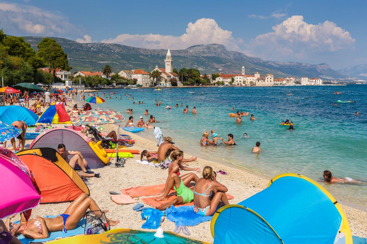 Nearest beach - Apartments and rooms with parking space Kaštel Štafilić, Kaštela