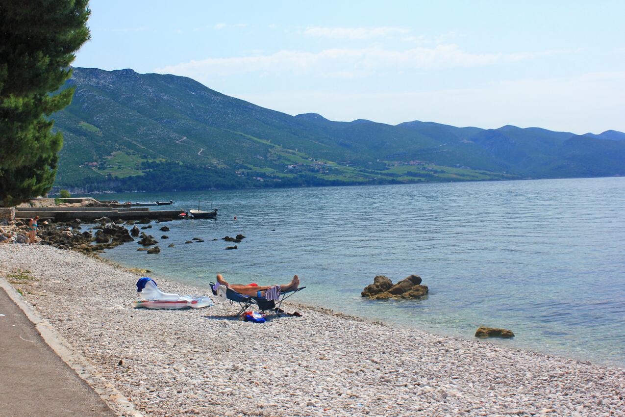 Najbliža plaža - Apartmani i sobe uz more Orebić, Pelješac