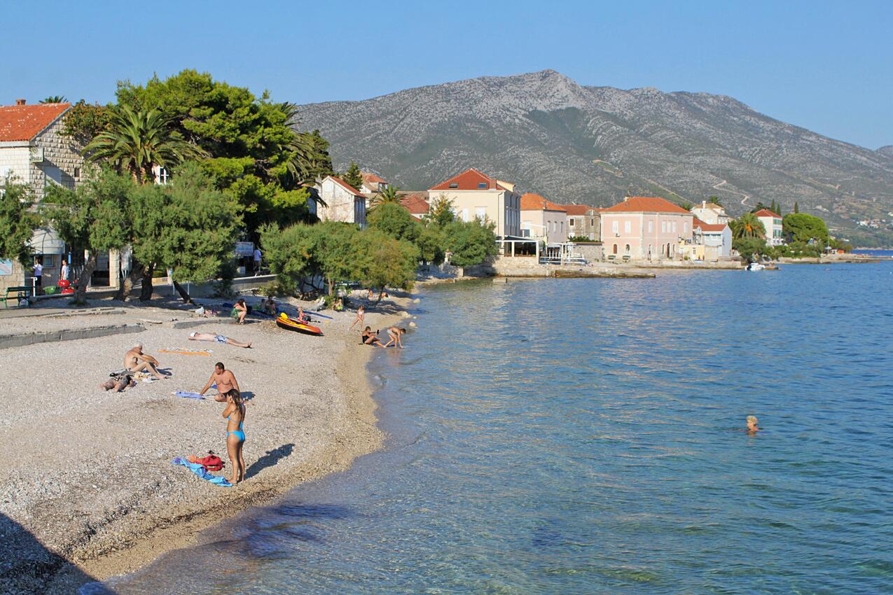 Nearest beach - Apartments with parking spaces Orebić, Pelješac