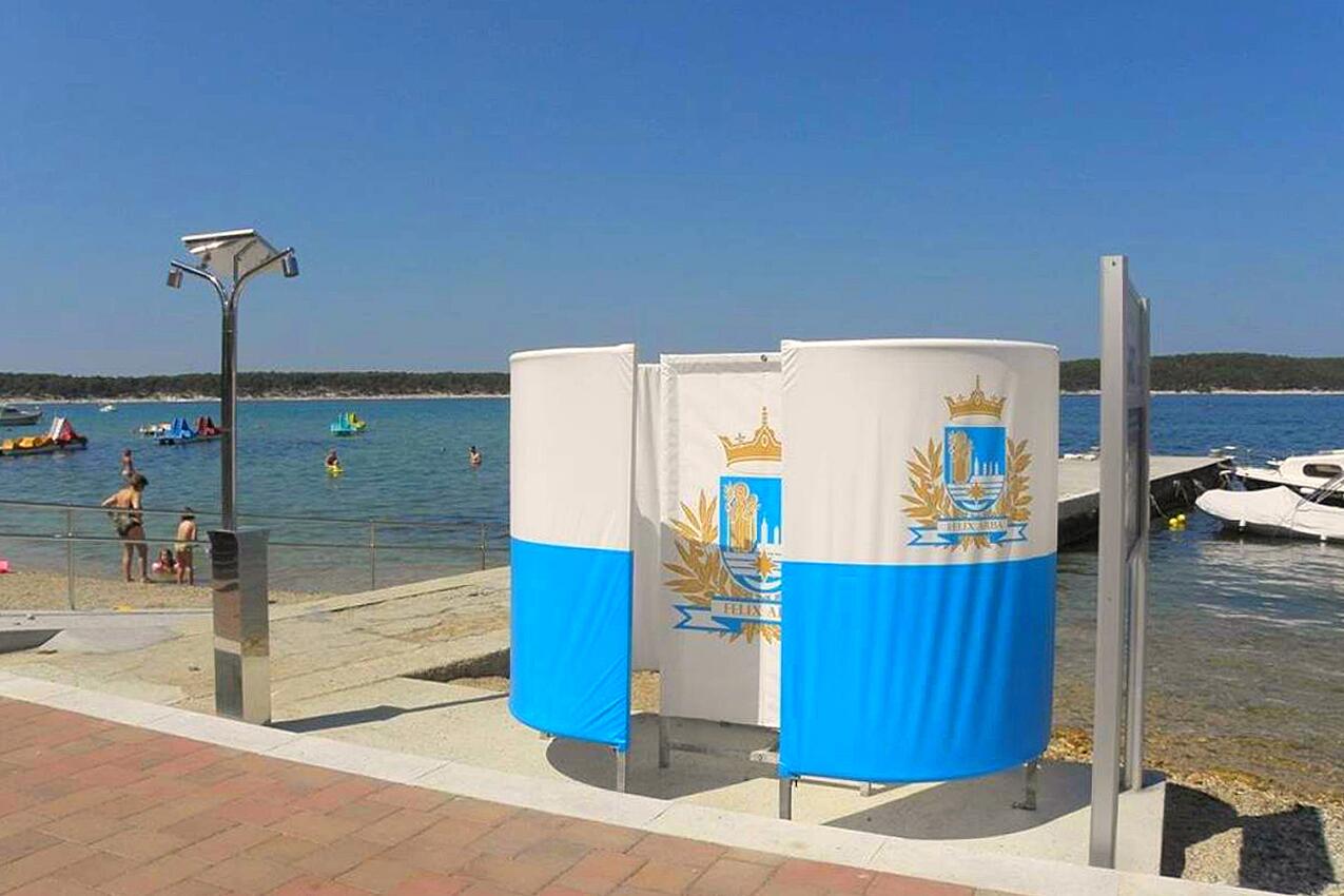 Nächster Strand - Ferienwohnungen am Meer Barbat, Rab