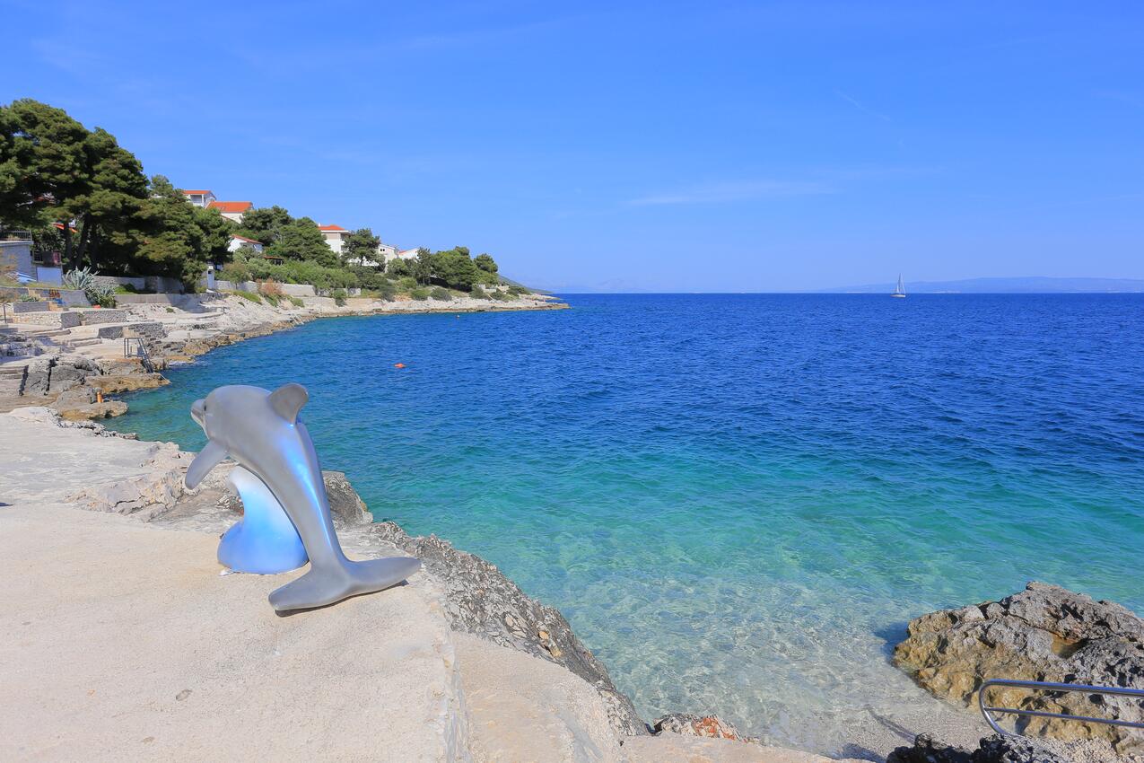La spiaggia più vicina - Appartamenti accanto al mare Rastici, Bua - Čiovo