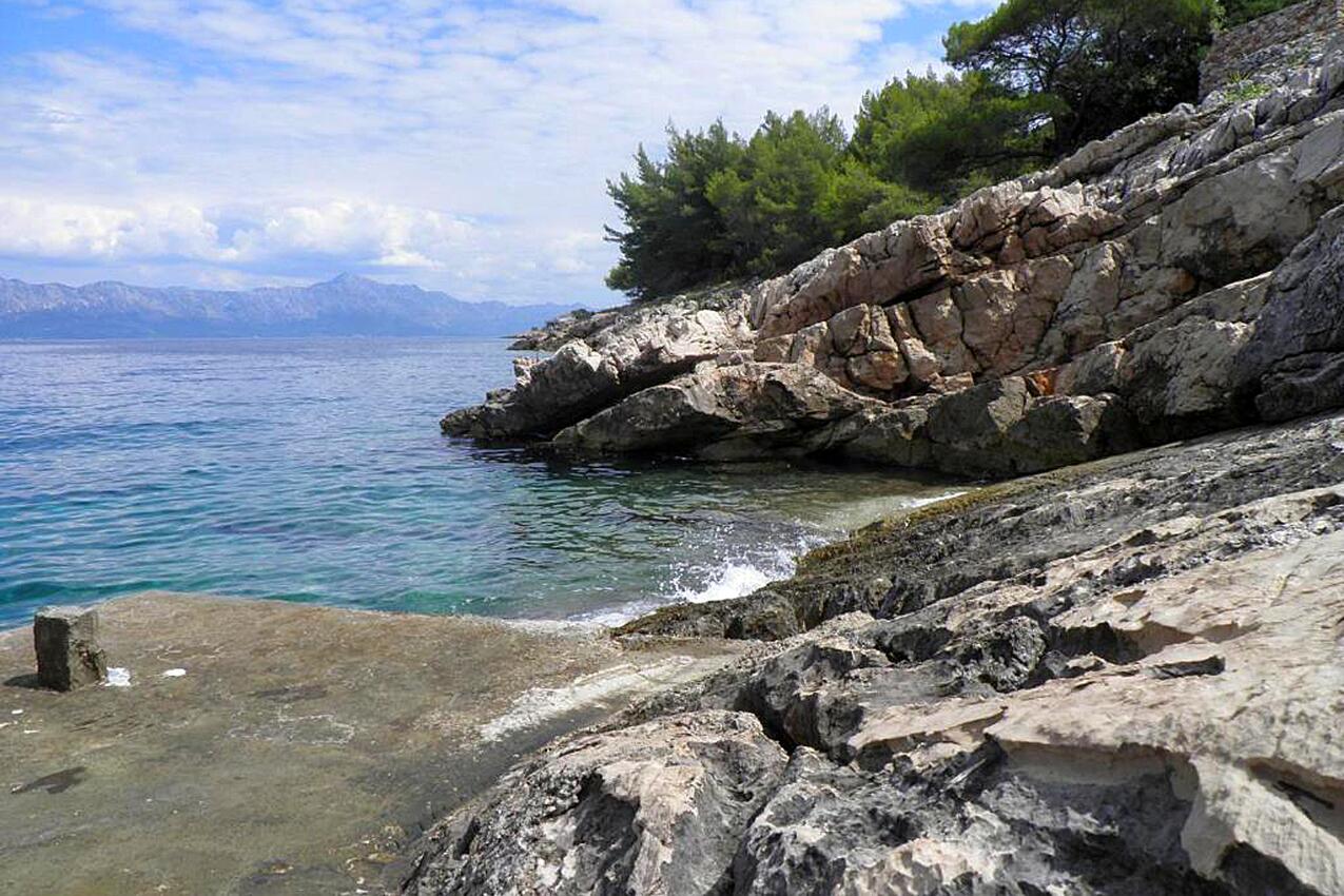 La spiaggia più vicina - Casa dei pescatori accanto al mare Baia Pakomina, Lesina - Hvar