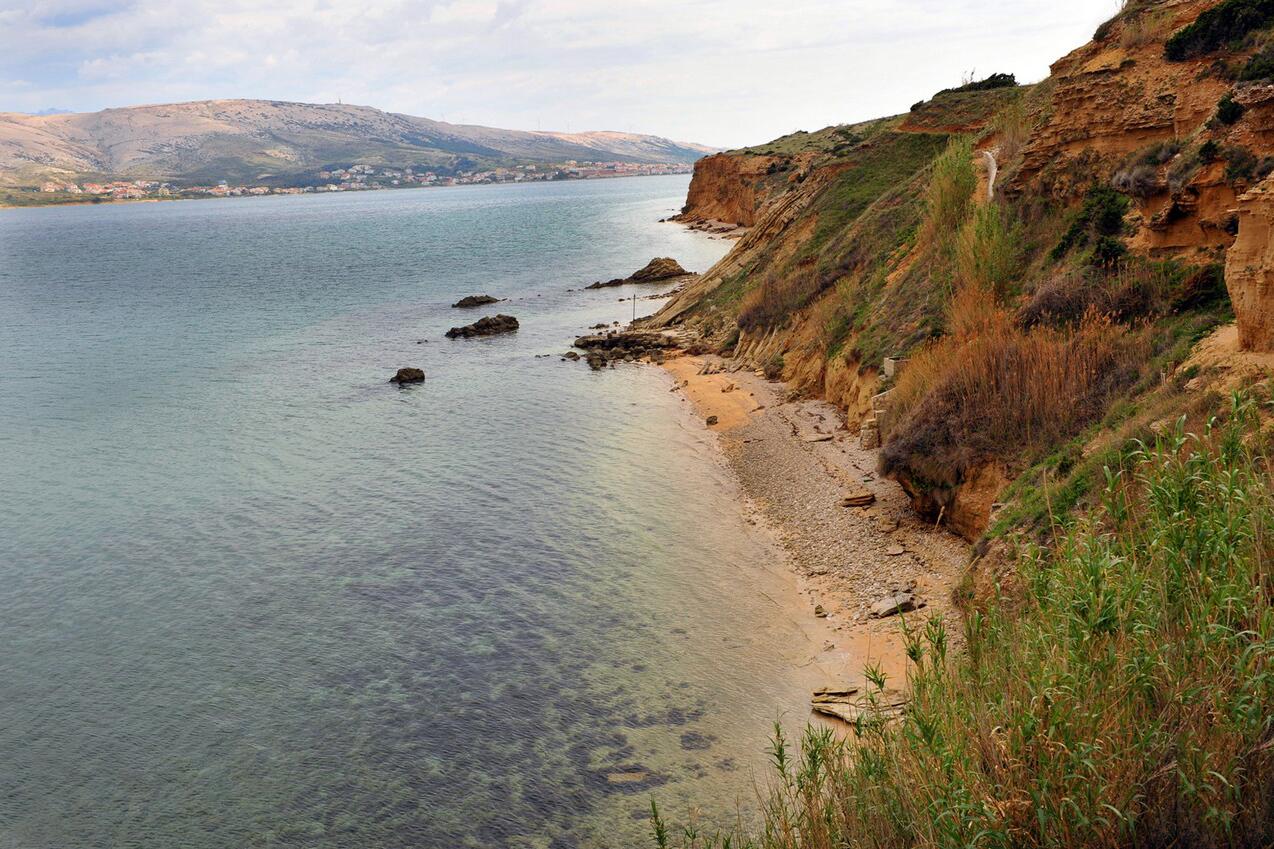 La spiaggia più vicina - Appartamenti accanto al mare Bosana, Pago - Pag