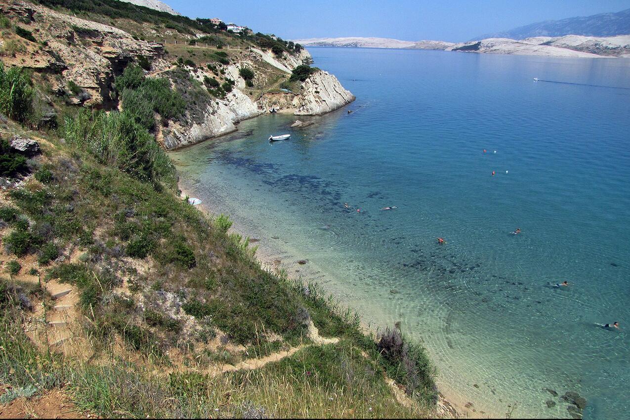 La spiaggia più vicina - Appartamenti accanto al mare Bosana, Pago - Pag