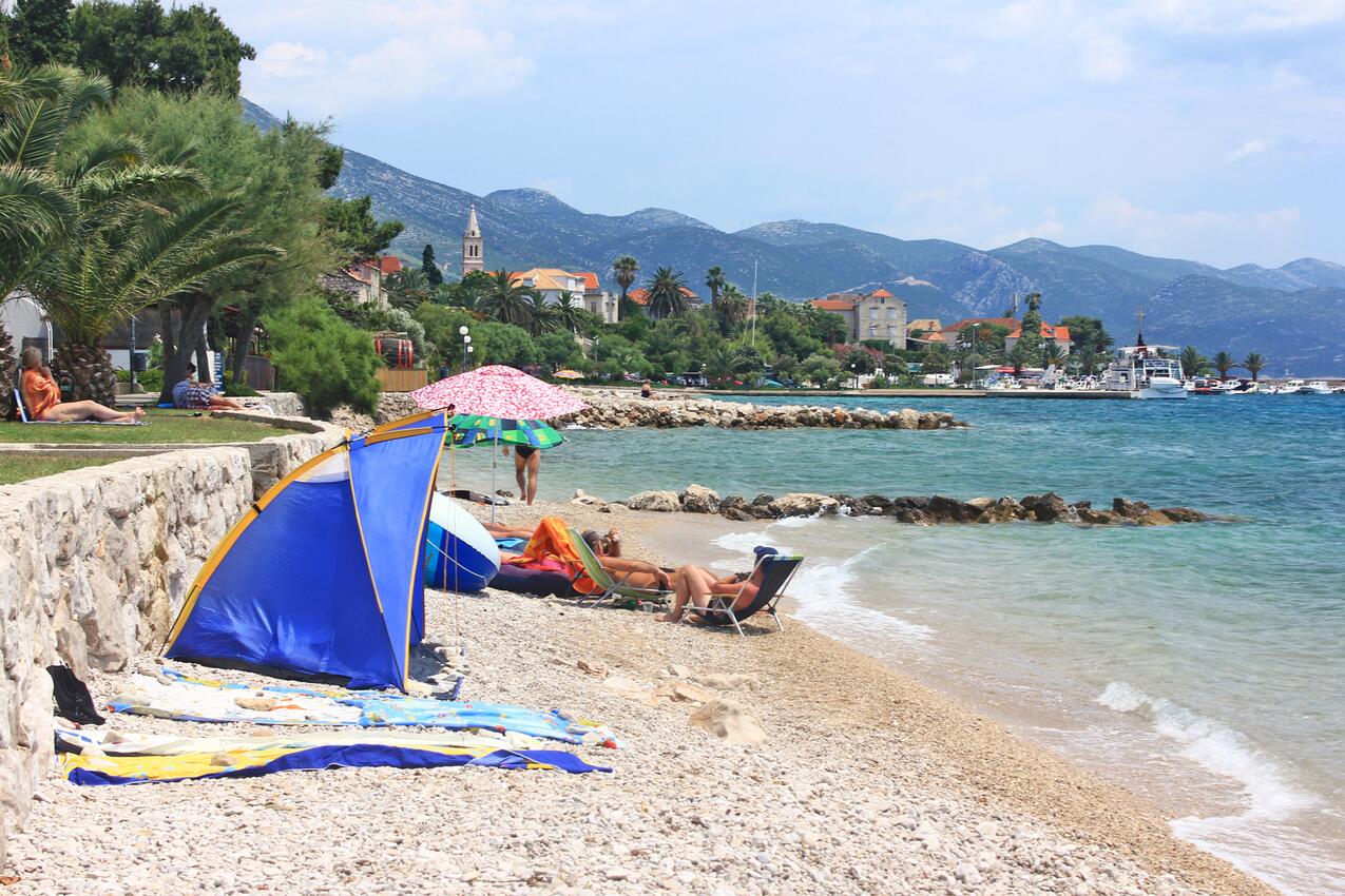 Nächster Strand - Ferienhaus am Meer Orebic, Peljesac