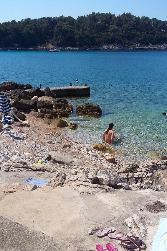 Nächster Strand - Ferienwohnungen am Meer Prizba, Korcula