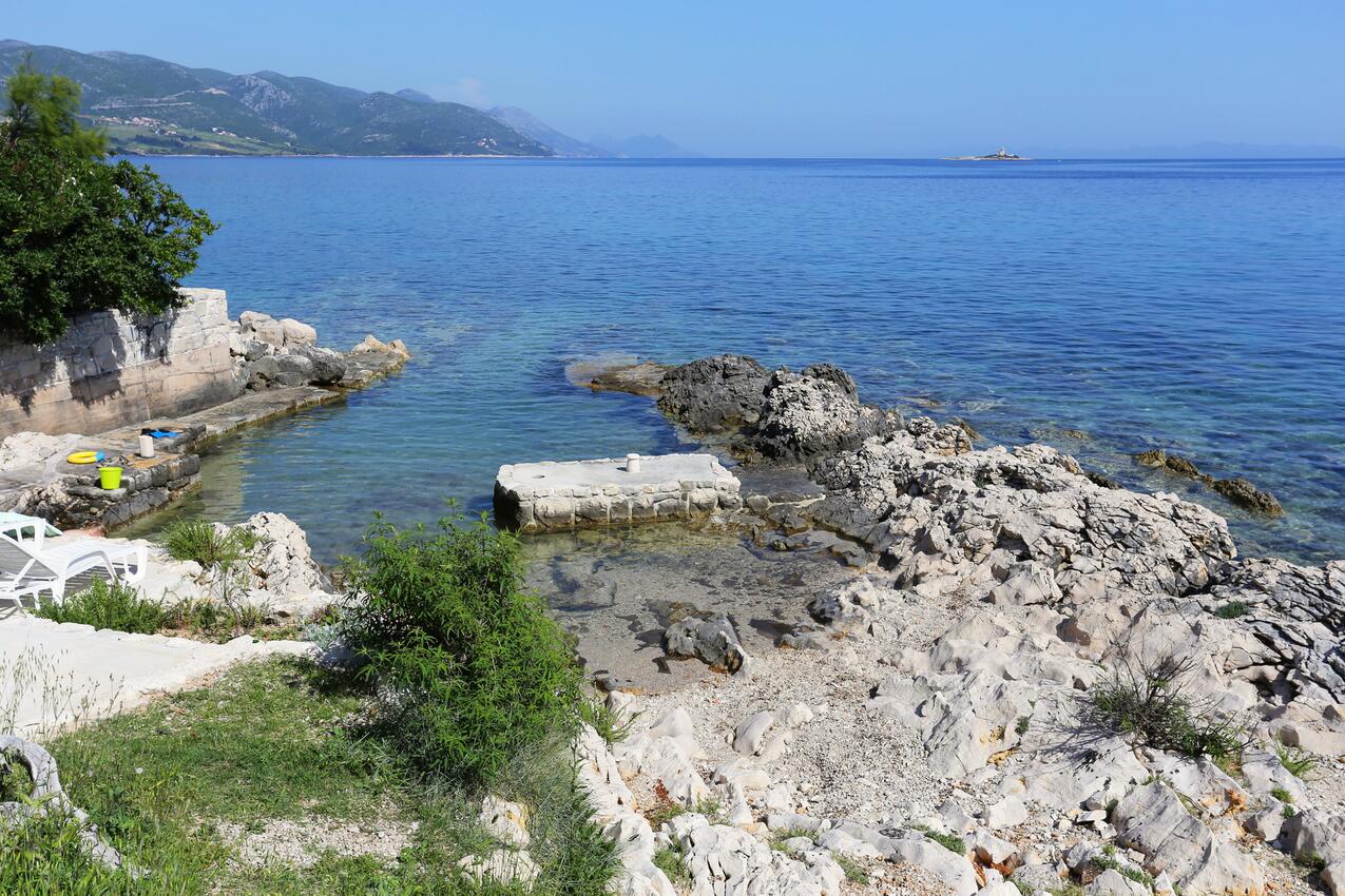 La spiaggia più vicina - Appartamenti accanto al mare per famiglie Sabbioncello - Orebić, Sabbioncello - Pelješac