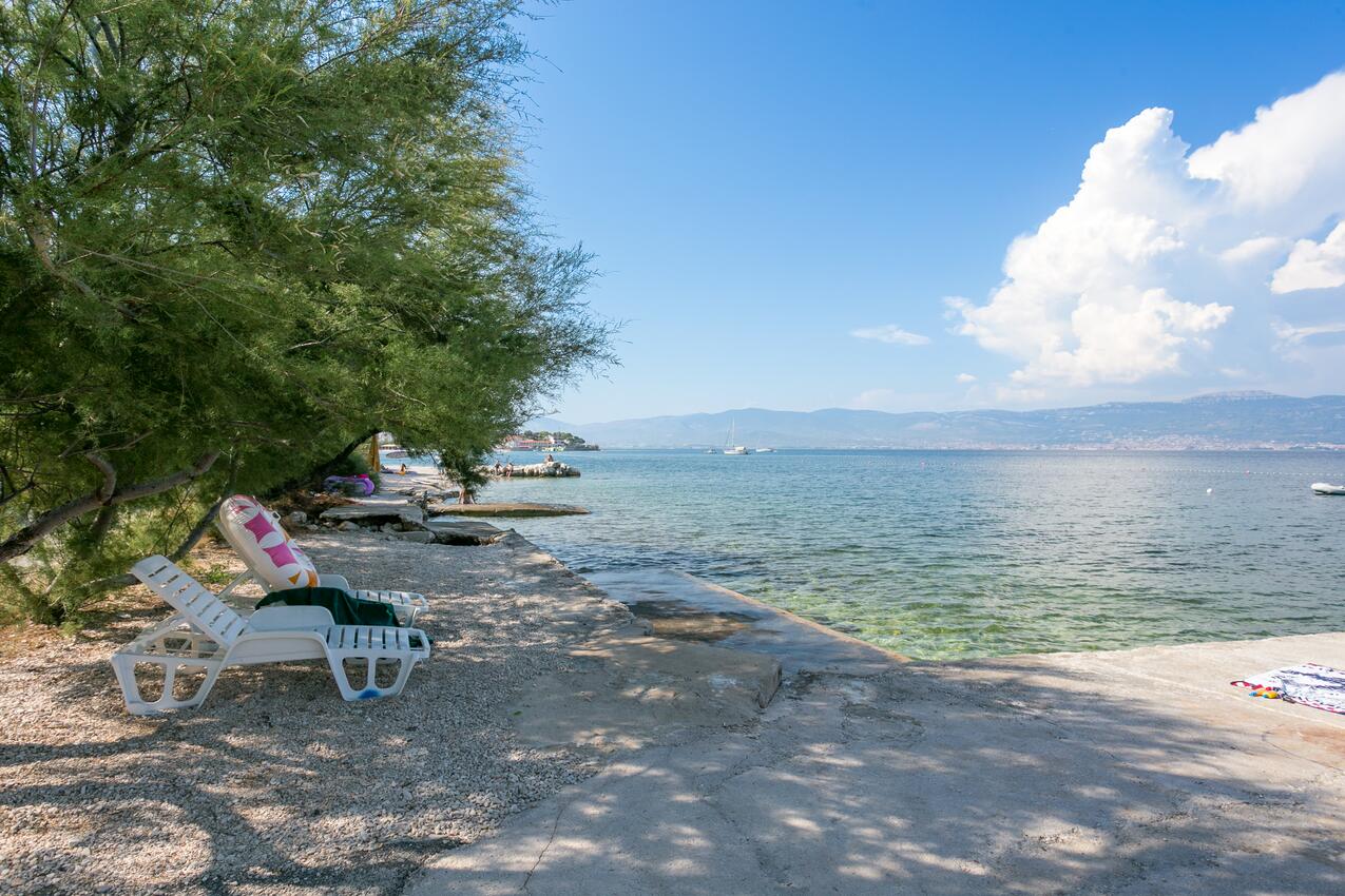 La spiaggia più vicina - Appartamenti accanto al mare Slatine, Bua - Čiovo