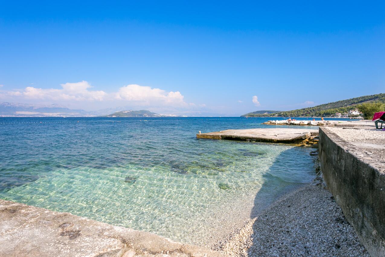 La spiaggia più vicina - Appartamenti accanto al mare Slatine, Bua - Čiovo
