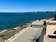 Der Strand  im Ort Crveni Vrh, Umag.