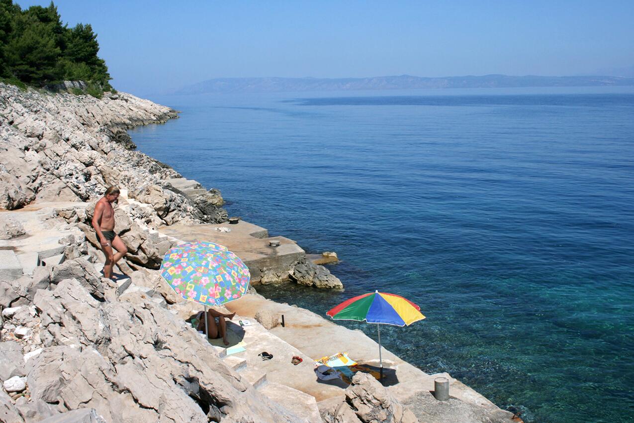 La spiaggia più vicina - Appartamenti accanto al mare Baia Solotisa, Lesina - Hvar