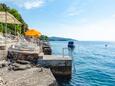 La plage  en ville Prižba, Korčula.