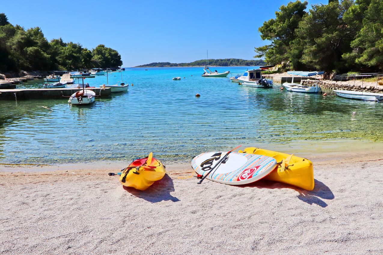 Nächster Strand - Haus am Meer mit Pool für Familien Bucht Slatina, Korcula