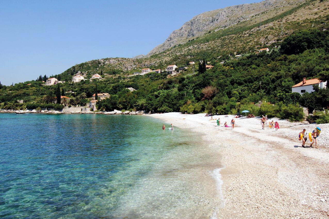 Najbliža plaža - Apartmani s parkingom Plat, Dubrovnik