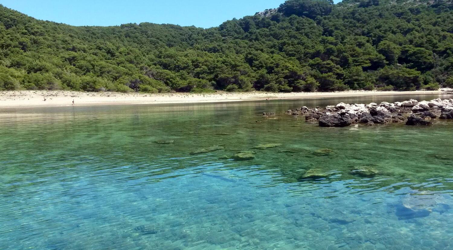 Nejbližší pláž - Apartmány u moře Zátoka Blaca, Mljet