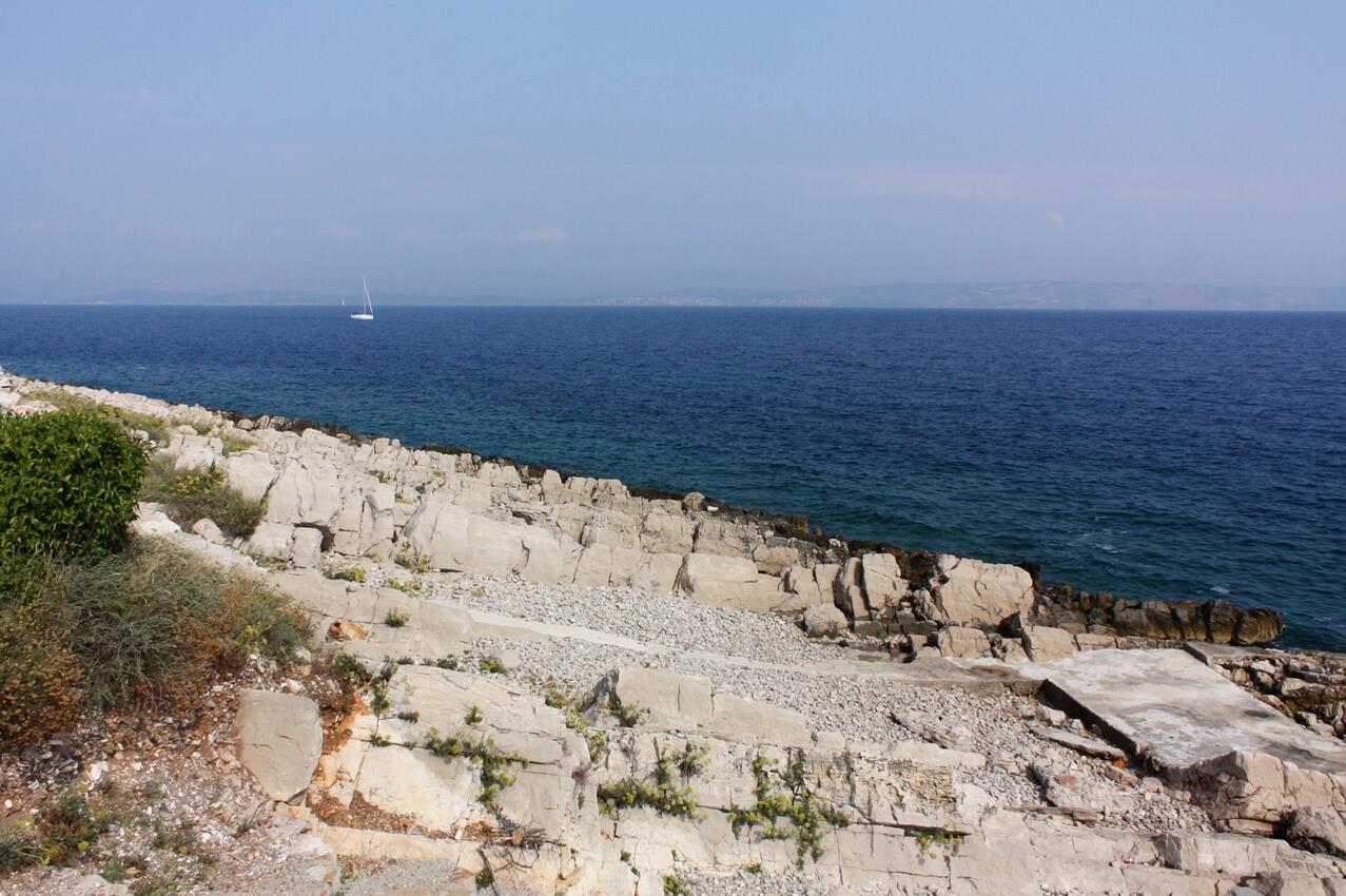 Legközelebbi strand - Apartmanok a tenger mellett Öböl Donja Krušica, Solta