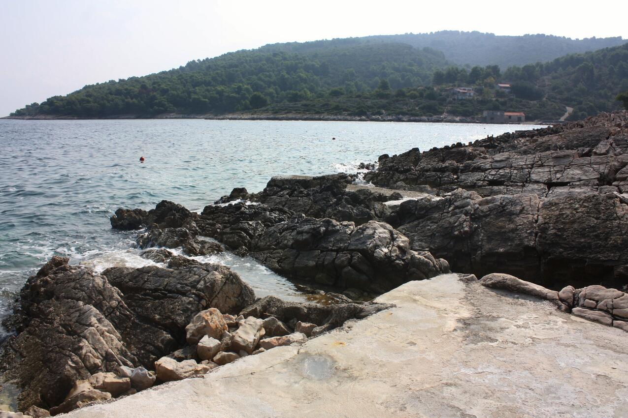 Legközelebbi strand - Apartmanok a tenger mellett Öböl Donja Krušica, Solta