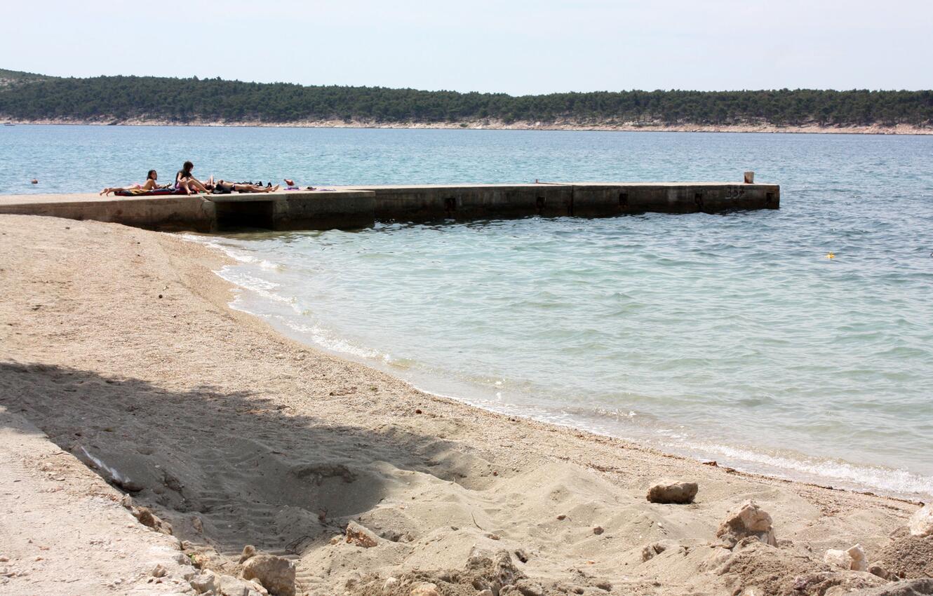 Nächster Strand - Ferienwohnungen am Meer Barbat, Rab