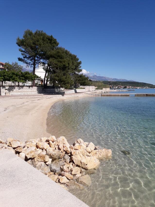 Najbližja plaža - Apartmaji ob morju Barbat, Rab