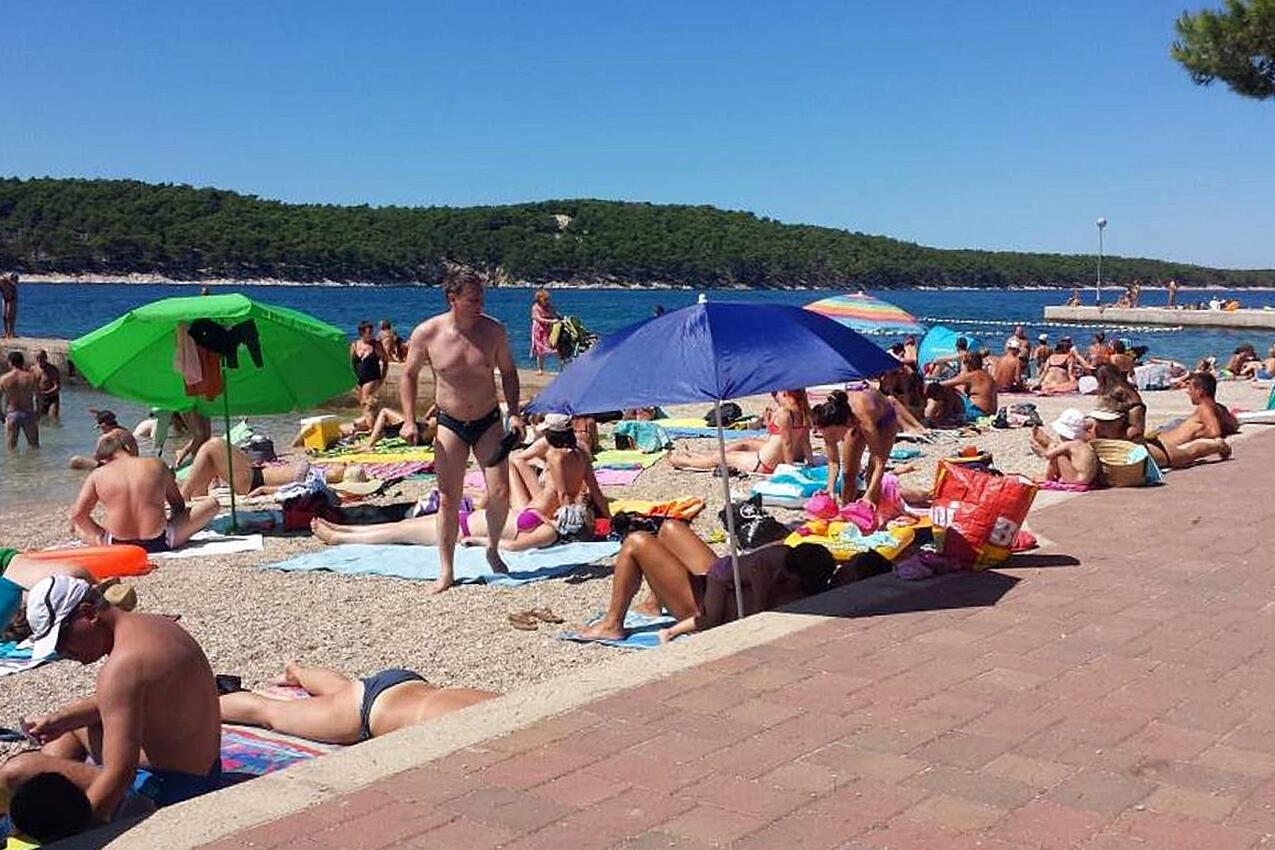 Najbližja plaža - Apartmaji ob morju Barbat, Rab