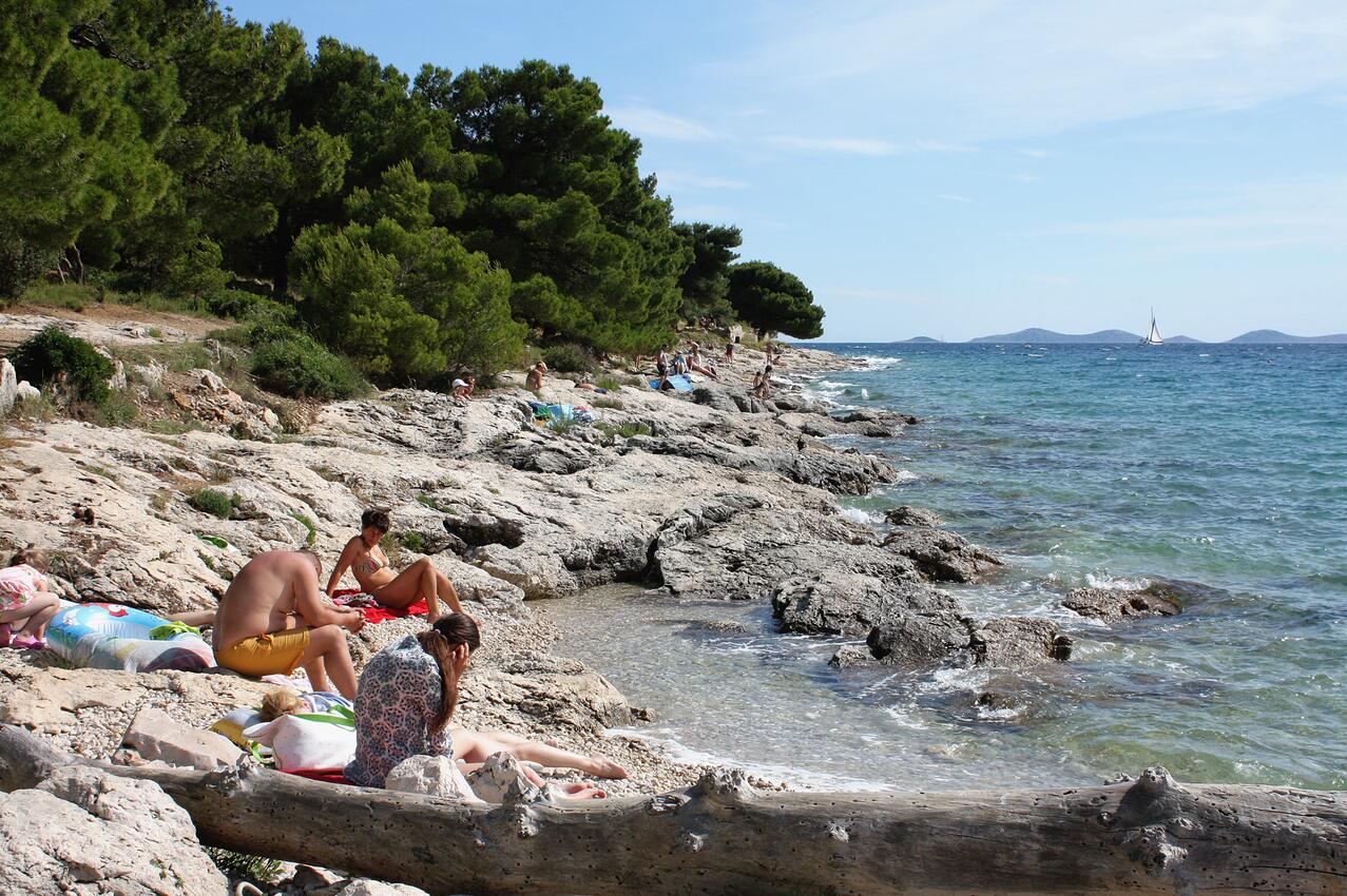 La spiaggia più vicina - Casa con piscina per famiglia Morter - Murter