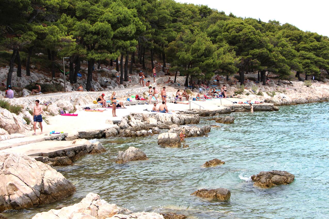 La spiaggia più vicina - Appartamenti accanto al mare Stretto - Tisno, Morter - Murter