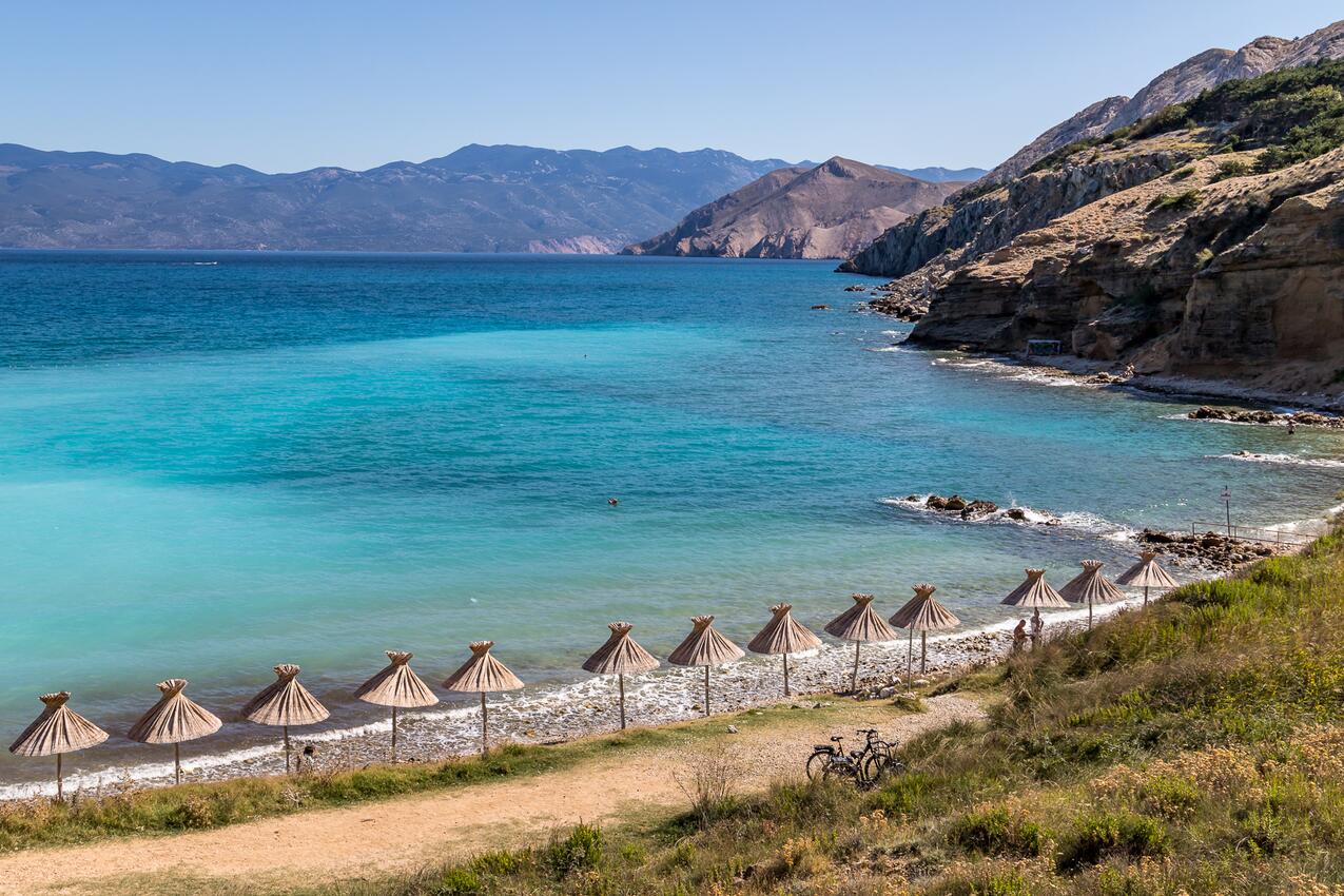 La spiaggia più vicina - Appartamenti con piscina Baska, Veglia - Krk