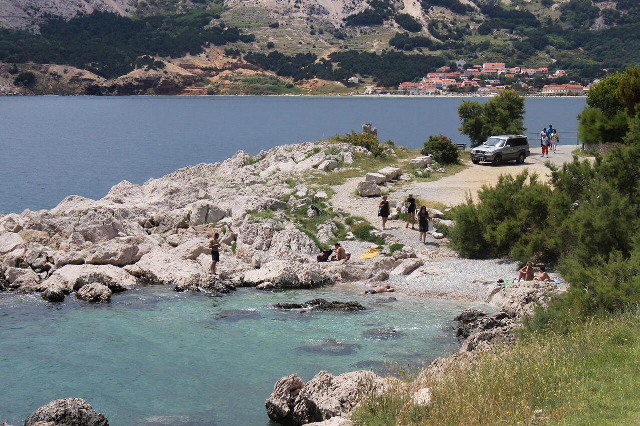 Nächster Strand - Ferienwohnungen am Meer Baska, Krk