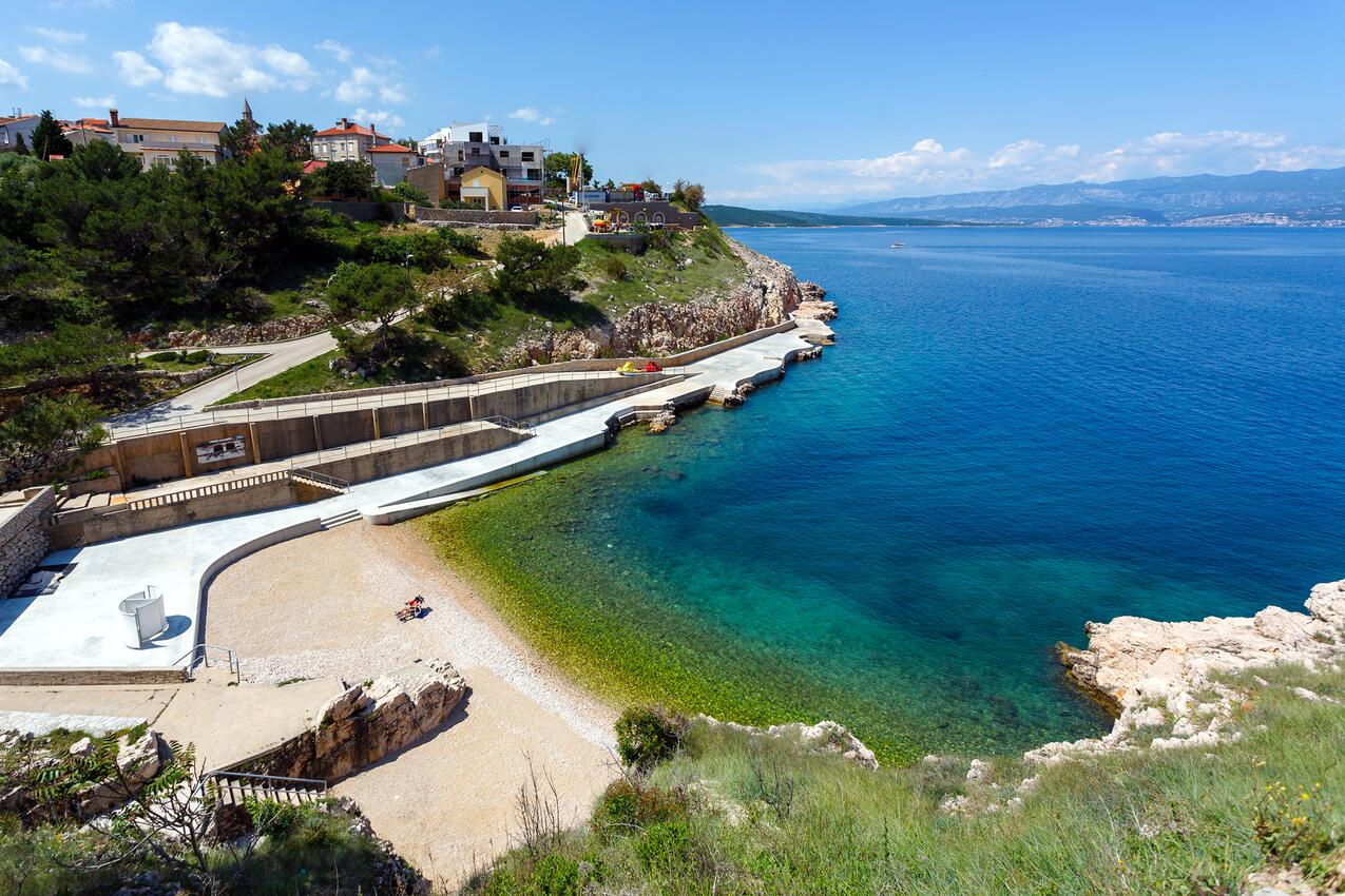 La spiaggia più vicina - Appartamenti e camere con parcheggio Verbenico - Vrbnik, Veglia - Krk