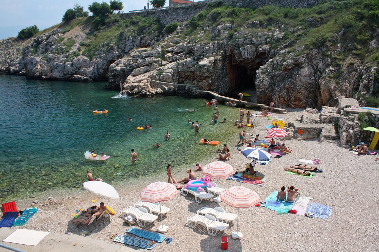 La spiaggia più vicina - Appartamenti e camere con parcheggio Verbenico - Vrbnik, Veglia - Krk