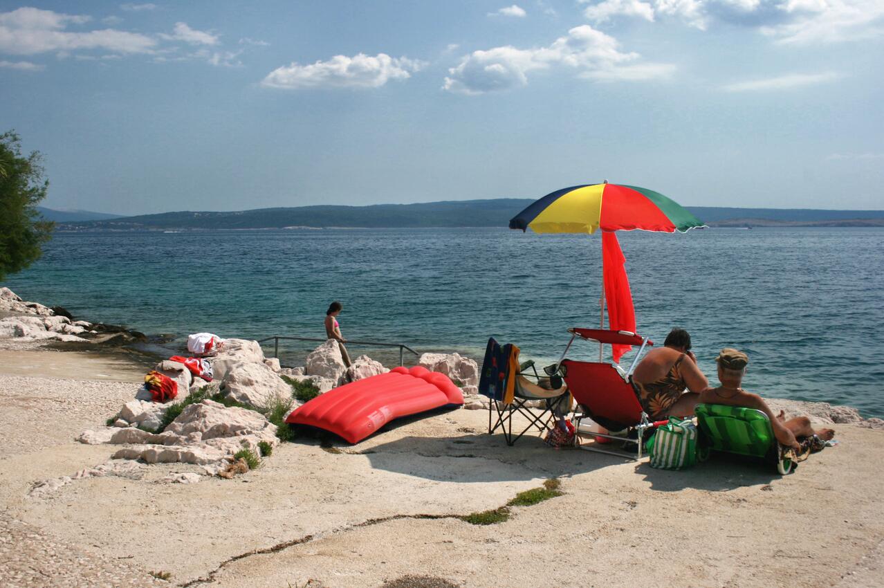Nearest beach - Apartments with swimming pools Dramalj, Crikvenica