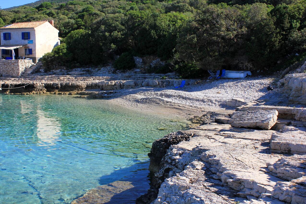 La spiaggia più vicina - Casa dei pescatori accanto al mare Baia Vinodarska, Lussino - Lošinj